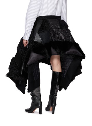 背面 - 点击放大 - SACAI - X A.P.C. Quilted Patchwork Skirt