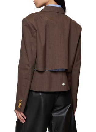 背面 - 点击放大 - SACAI - Hybrid Suiting & Poplin Layered Jacket