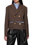 首图 - 点击放大 - SACAI - Hybrid Suiting & Poplin Layered Jacket