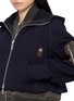  - SACAI - 双层拼接连帽短款外套