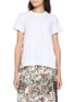 首图 - 点击放大 - SACAI - Hybrid Floral Print Jersey T-shirt