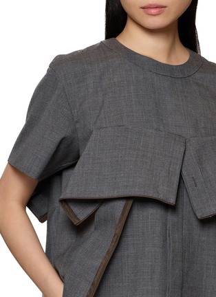  - SACAI - Short Sleeve Tailored Top