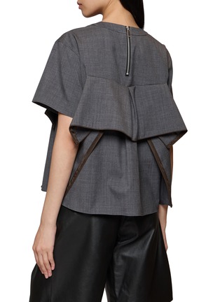 背面 - 点击放大 - SACAI - Short Sleeve Tailored Top