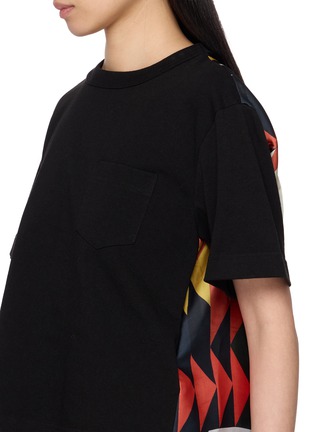  - SACAI - X A.P.C. 褶裥拼接短袖 T 恤