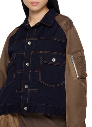  - SACAI - 拼接牛仔夹克
