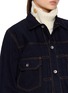  - SACAI - 针织拼接牛仔夹克