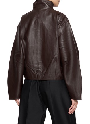 背面 - 点击放大 - ST. AGNI - Cocoon Zip Leather Jacket
