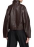 背面 - 点击放大 - ST. AGNI - Cocoon Zip Leather Jacket
