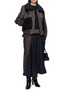 模特儿示范图 - 点击放大 - SACAI - Convertible Collar Hybrid Blouson Jacket