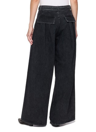 背面 - 点击放大 - SACAI - Belted Wide Leg Cotton Denim Jeans