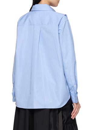 背面 - 点击放大 - SACAI - Layered Stripe Shirt