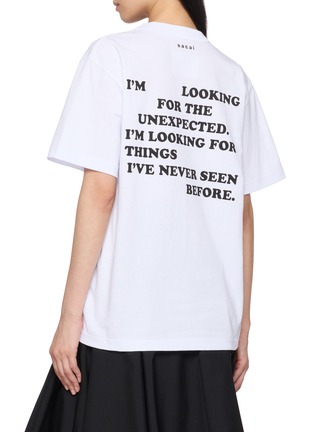 背面 - 点击放大 - SACAI - x Robert Mapplethor Flower Print Short Sleeve Unisex T-Shirt