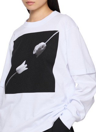  - SACAI - x Robert Mapplethor 印花纯棉长袖 T 恤