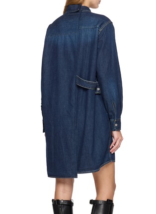 背面 - 点击放大 - SACAI - Long Sleeve Cotton Denim Shirt Dress