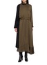 首图 - 点击放大 - SACAI - Hybrid Crepe Back Satin Maxi Dress