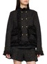SACAI 牛仔拼接粗花呢夹克