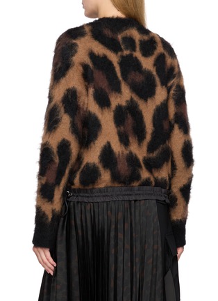 背面 - 点击放大 - SACAI - Leopard Knit Sweater