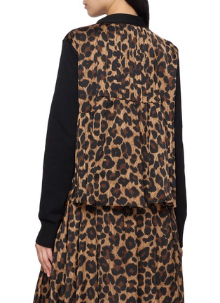 背面 - 点击放大 - SACAI - Leopard Back Knit Cardigan