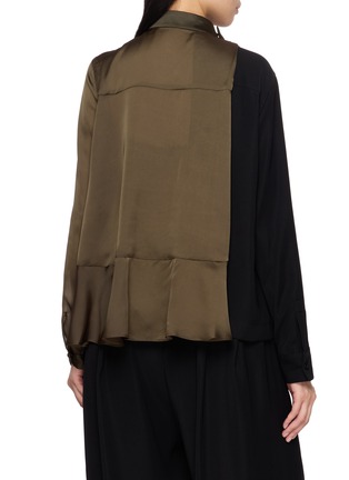 背面 - 点击放大 - SACAI - Long Sleeve Satin Blouse