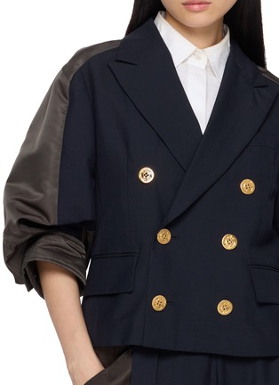  - SACAI - 拼接西装短外套