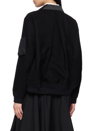 背面 - 点击放大 - SACAI - Wide Leg Crepe Back Satin Pants