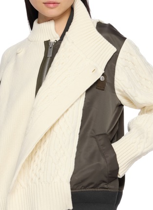  - SACAI - 拼接针织夹克
