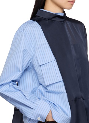  - SACAI - 解构拼接长袖衬衫