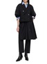 模特儿示范图 - 点击放大 - SACAI - Hybrid Short Sleeve Nylon Suiting Jacket