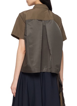 背面 - 点击放大 - SACAI - Hybrid Pleated Back Shirt