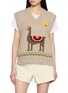 首图 - 点击放大 - CASA POMA - Llama Knit Gilet