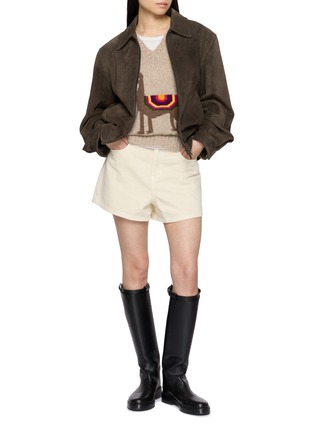 模特儿示范图 - 点击放大 - CASA POMA - Llama Knit Gilet