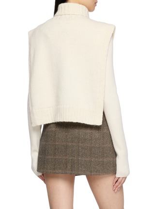 背面 - 点击放大 - CASA POMA - Heart Knit Mini Poncho