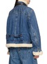 背面 - 点击放大 - SACAI - X Levi's Leather Patch Faux Fur Trim Denim Jacket