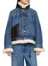 首图 - 点击放大 - SACAI - X Levi's Leather Patch Faux Fur Trim Denim Jacket