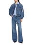 模特儿示范图 - 点击放大 - SACAI - X Levi's Zip-Up Elasticated Hem Denim Jacket