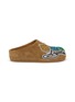 首图 - 点击放大 - NAN-KU COUTURE - Embroidered Patch Suede Clogs