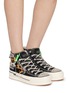 模特儿示范图 - 点击放大 - NAN-KU COUTURE - Embellished High Top Women's Sneakers