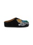 首图 - 点击放大 - NAN-KU COUTURE - Embroidered Patch Suede Clogs