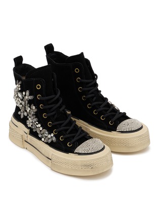 细节 - 点击放大 - NAN-KU COUTURE - Embellished High Top Women's Sneakers