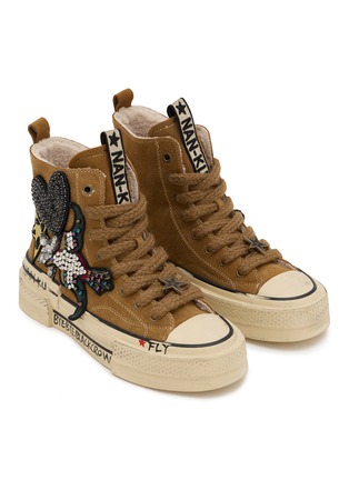 细节 - 点击放大 - NAN-KU COUTURE - Embellished High Top Women's Sneakers