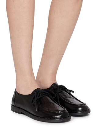 模特儿示范图 - 点击放大 - GAIMO - Belina Leather Derby Shoes