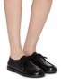 模特儿示范图 - 点击放大 - GAIMO - Belina Leather Derby Shoes