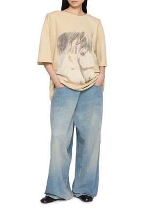 模特儿示范图 - 点击放大 - MM6 MAISON MARGIELA - Printed Graphic Cotton T-shirt