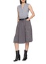 模特儿示范图 - 点击放大 - MM6 MAISON MARGIELA - Washed Denim Midi Skirt