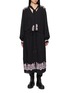 首图 - 点击放大 - FORTELA - Embroidered Paisley Tie Neck Maxi Dress
