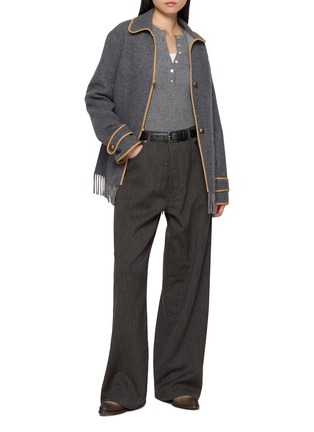 模特儿示范图 - 点击放大 - FORTELA - Fluid Straight Leg Pants