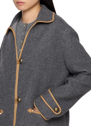  - FORTELA - Fringed Hem Contrast Detail Jacket
