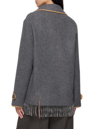 背面 - 点击放大 - FORTELA - Fringed Hem Contrast Detail Jacket
