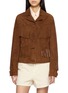 首图 - 点击放大 - FORTELA - Tassel Fringed Horn Button Suede Jacket