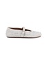 首图 - 点击放大 - ALAÏA - Strass Mary Jane Leather Ballet Flats